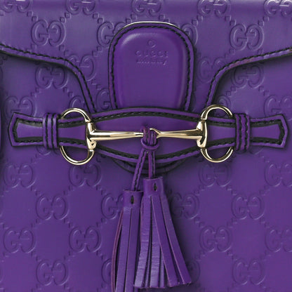 Gucci Guccissima Small Emily Chain Shoulder Bag Purple 8 of 10