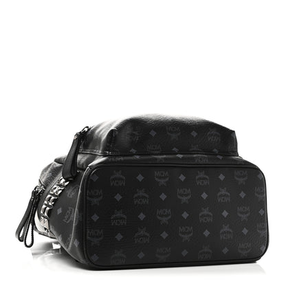 MCM Visetos Medium Side Studs Stark Backpack Black 4 of 9