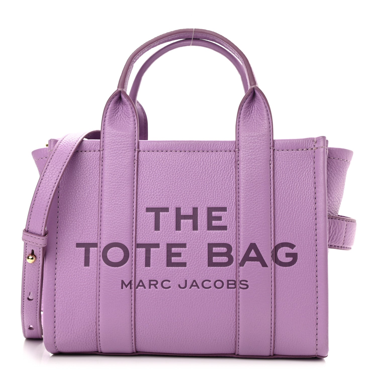 Marc Jacobs Grained Calfskin Small The Tote Bag Regal Orchid 1 of 9