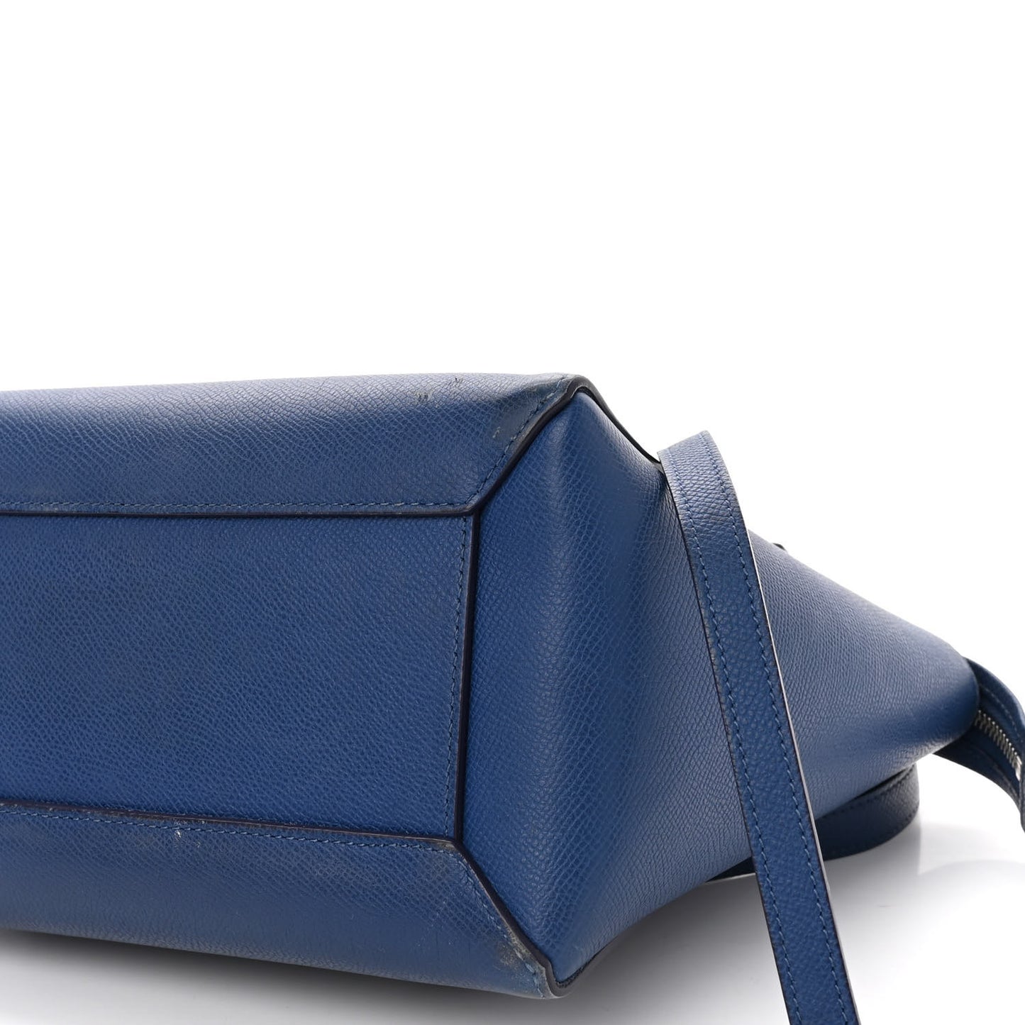 Grained Calfskin Micro Belt Bag Indigo