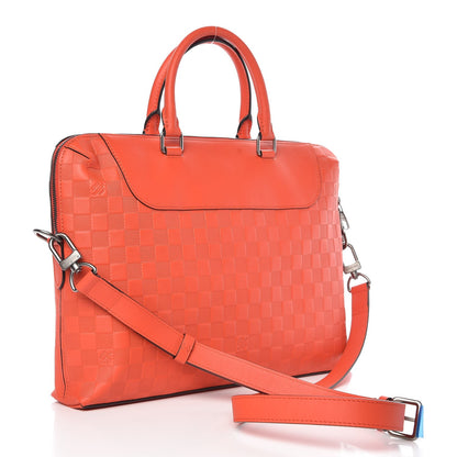 Louis Vuitton Damier Infini Porte-Documents Jour NM Magma 4 of 7