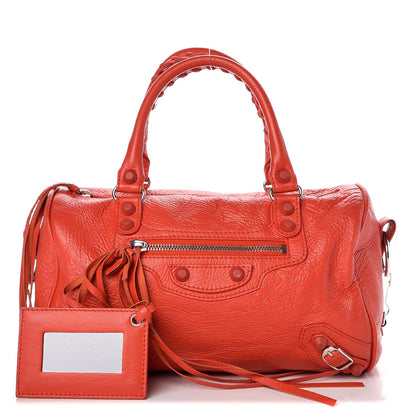 Balenciaga Matte Goatskin Rubber Covered Classic Hardware Mini Twiggy Rouge Coquelicot Rouge Braise 1 of 10