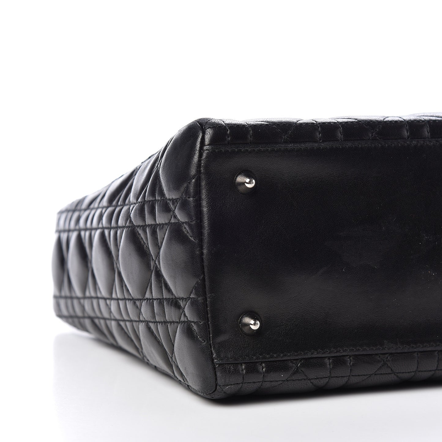 Lambskin Cannage Medium Lady Dior Black