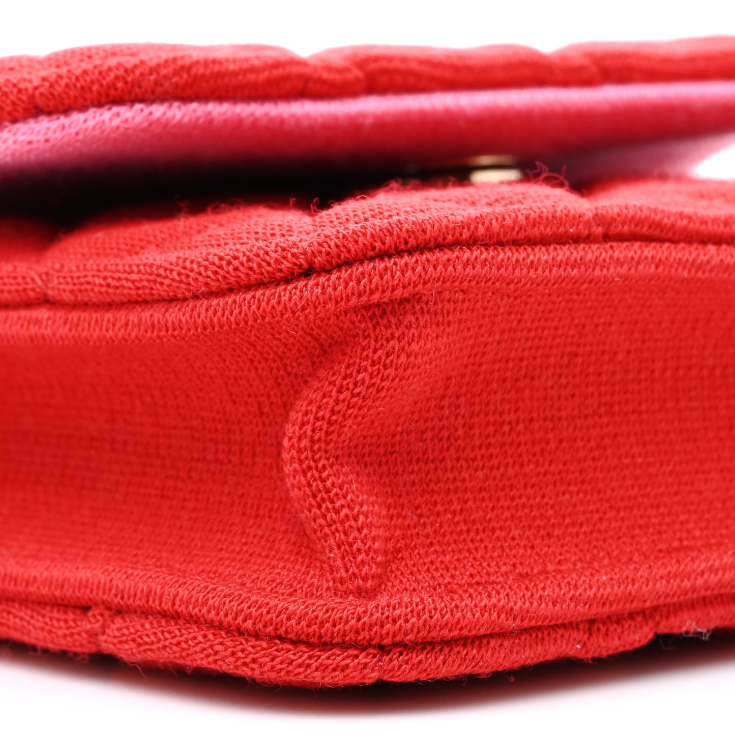 Jersey Quilted Micro Mini Flap Red