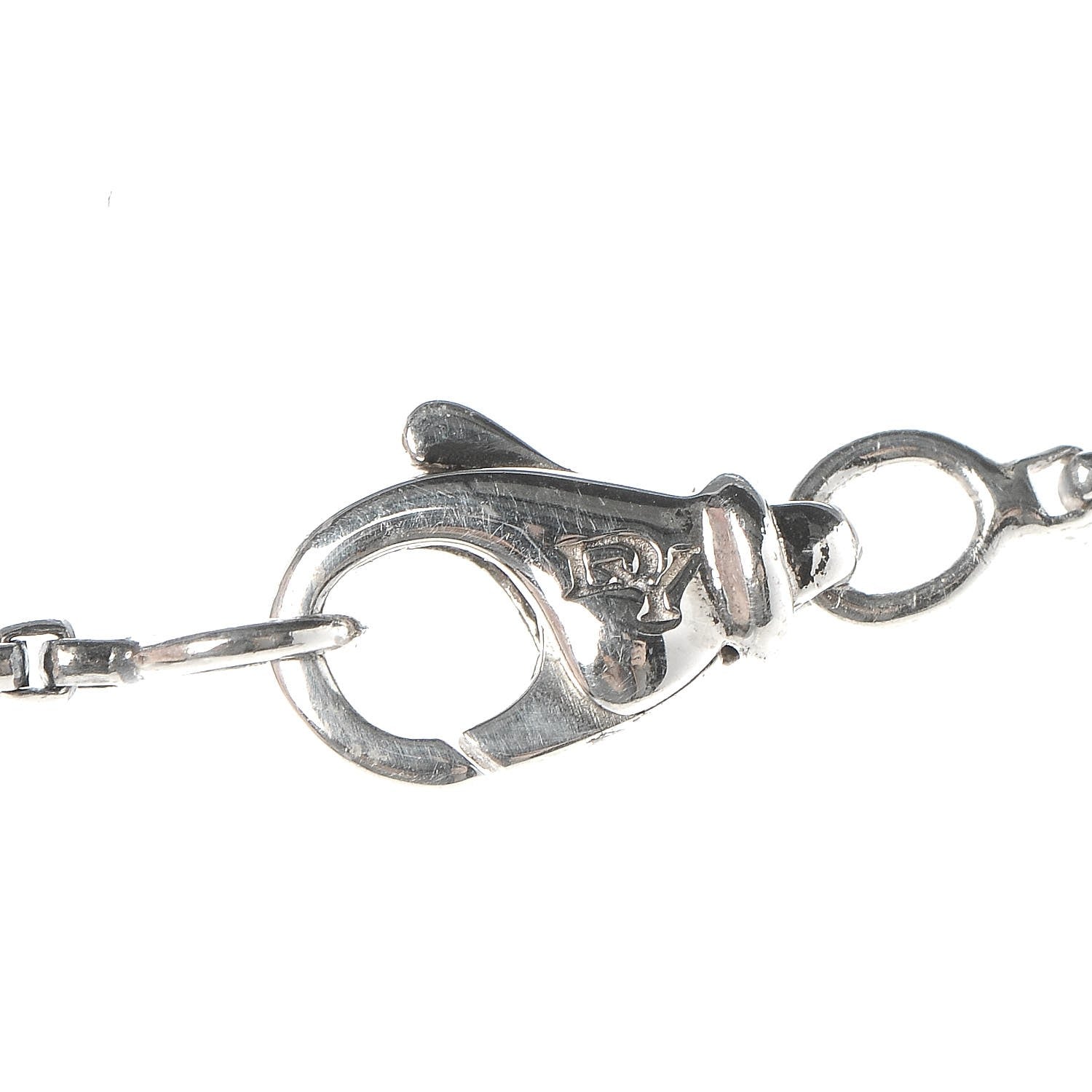 David Yurman Sterling Silver Black Onyx Black Diamond Small Dog Tag Necklace 5 of 6