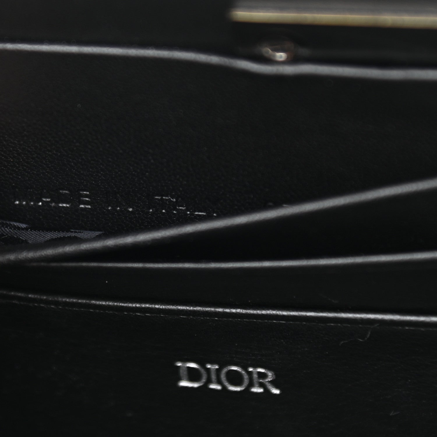Christian Dior Oblique Lock Handle Bag Black 6 of 10