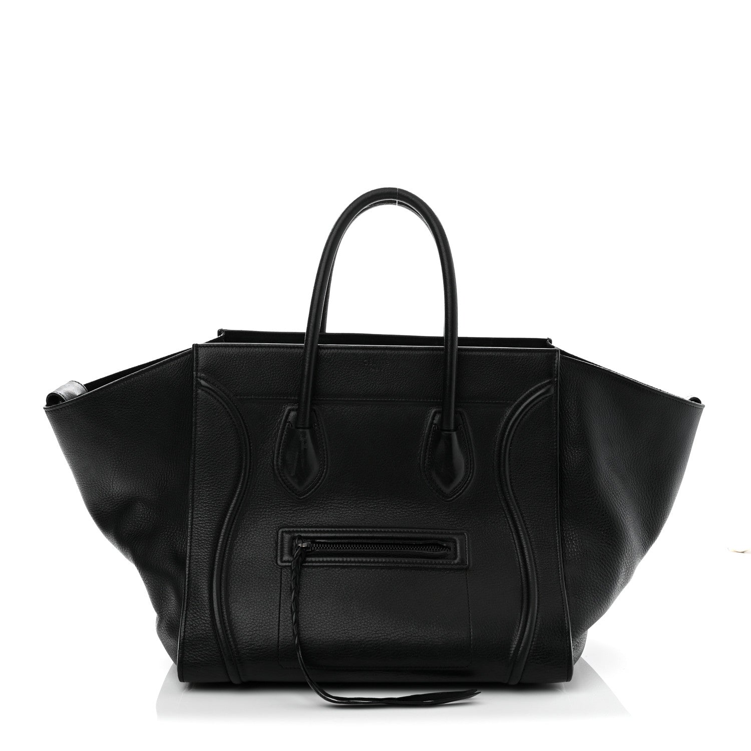 Celine Grained Calfskin Medium Phantom Luggage Black 1 of 13