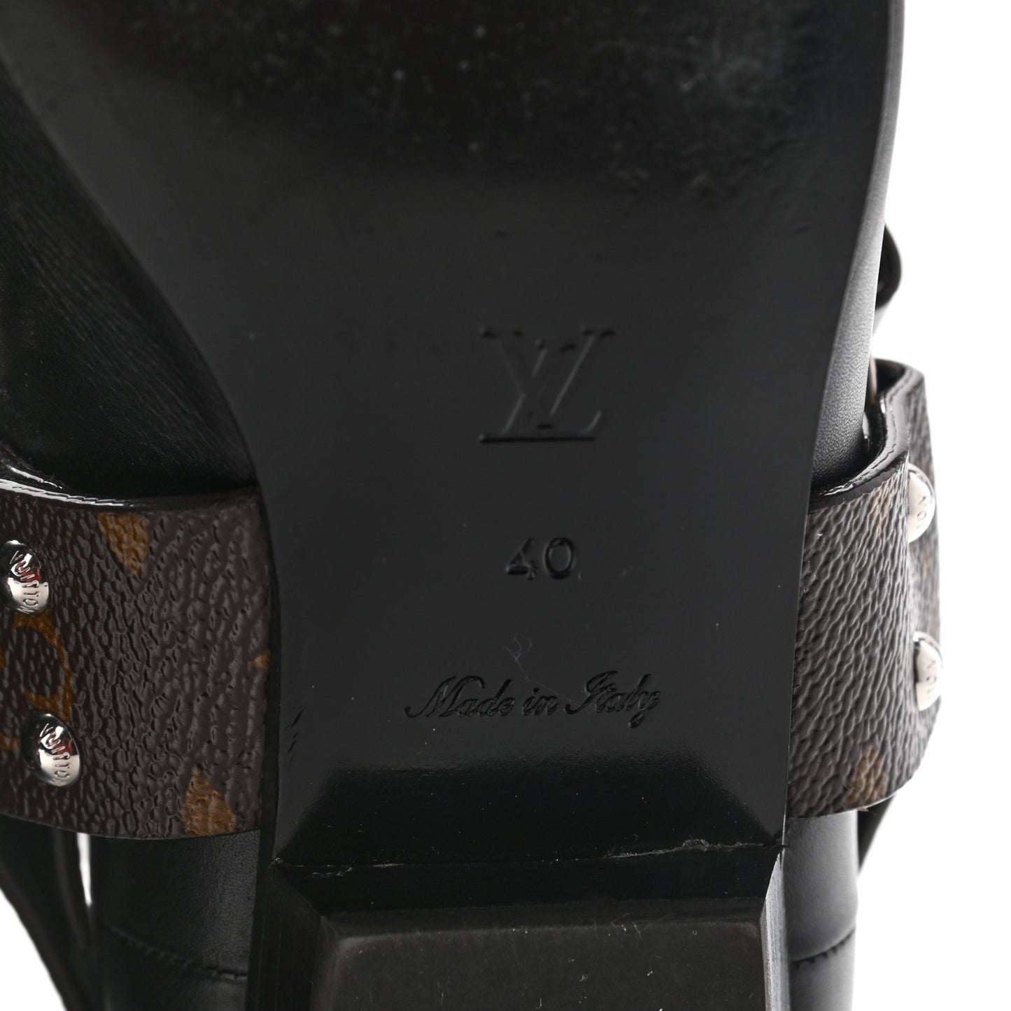 Calfskin Monogram Rhapsody Ankle Boots 40 Black