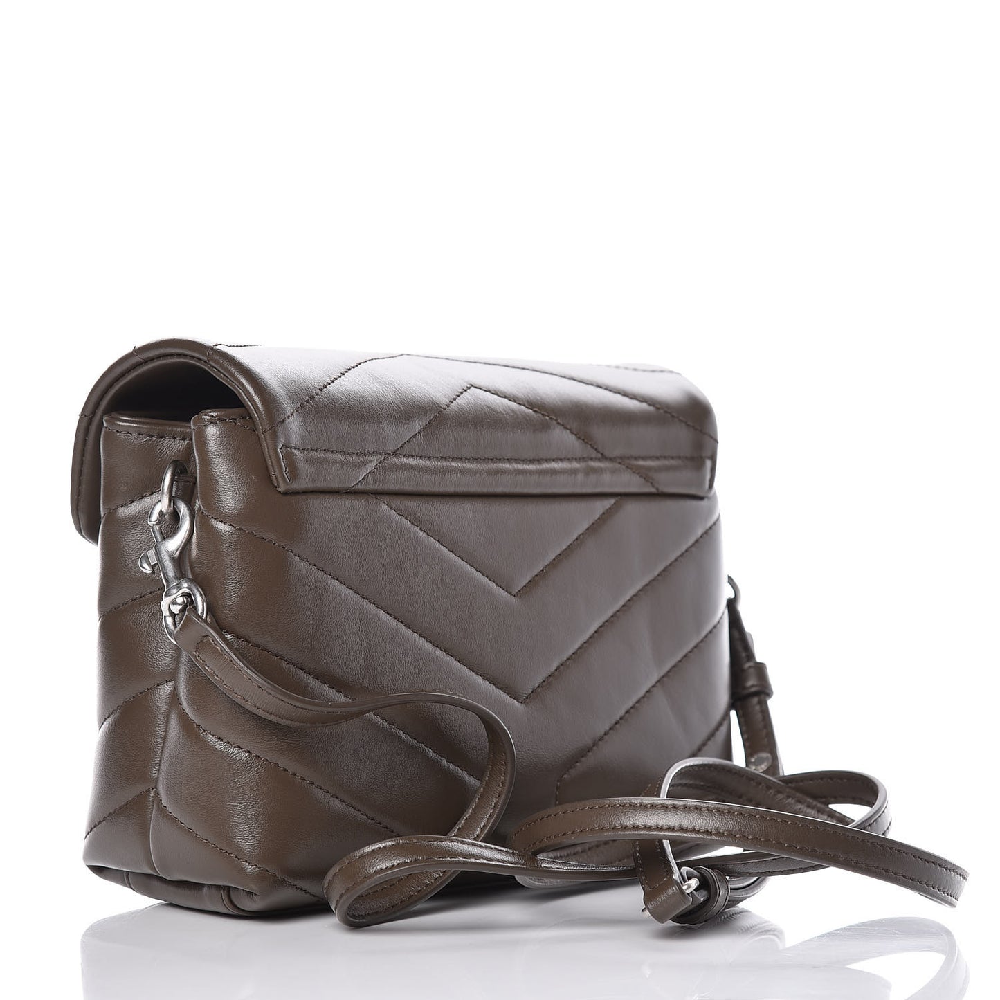 Calfskin Y Quilted Monogram Toy Loulou Crossbody Bag Faggio