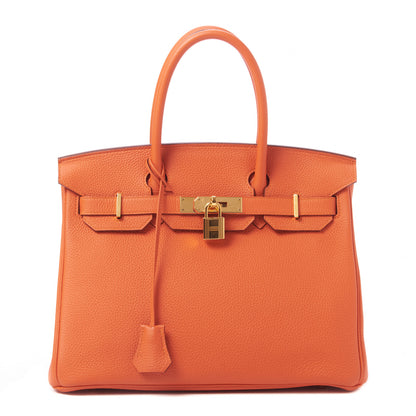 Hermes Togo Birkin 30 Feu 1 of 32