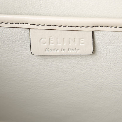 Celine Satin Calfskin Nano Debossed Luggage White 6 of 7