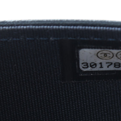 Chanel Caviar Quilted Boy Wallet On Chain WOC Navy 10 of 12