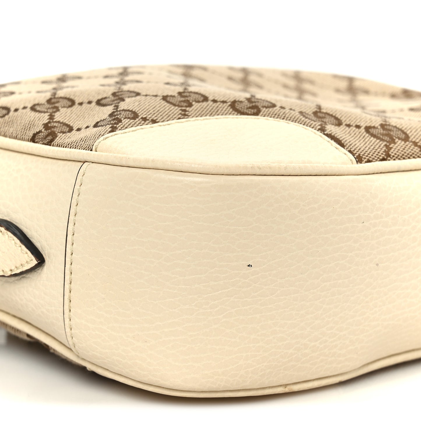 Monogram Dollar Calfskin Mini Bree Messenger Bag Beige Ebony Avoire