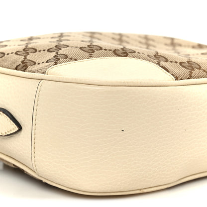 Gucci Monogram Dollar Calfskin Mini Bree Messenger Bag Beige Ebony Avoire 10 of 11