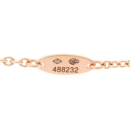 Christian Dior 18K Rose Gold Diamond Pink Opal Rose Des Vents Necklace 6 of 7
