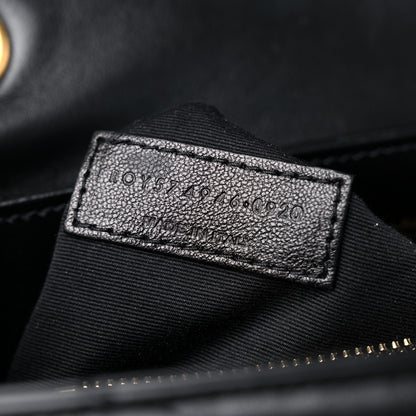 Saint Laurent Calfskin Y Quilted Monogram Medium Loulou Chain Satchel Black 8 of 13