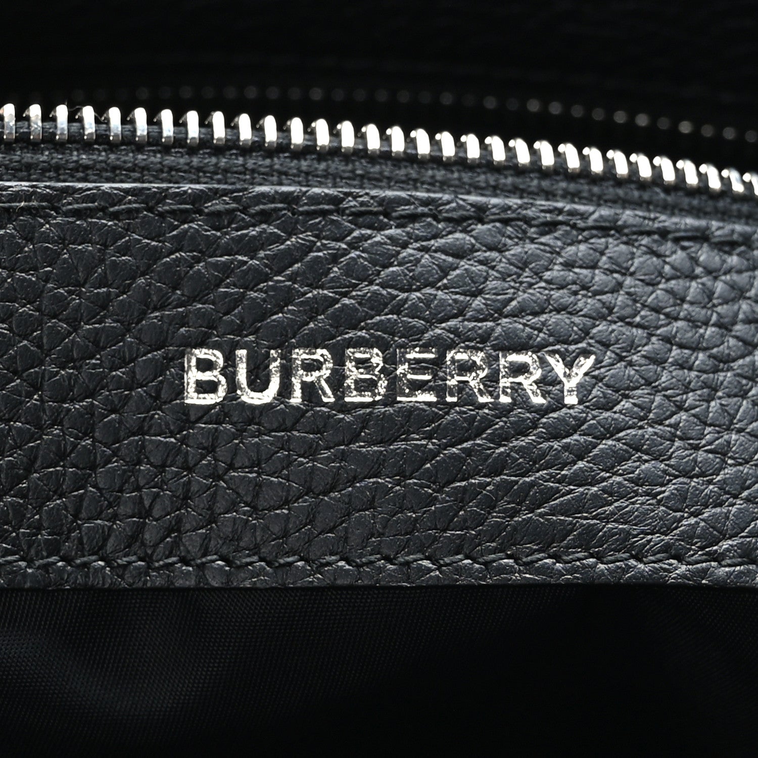 Burberry Grainy Calfskin Embossed Bruno Messenger Black 6 of 8