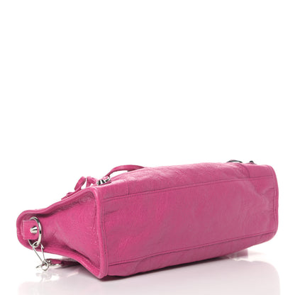 Balenciaga Agneau Classic Silver Hardware S City Rose Magenta 3 of 5