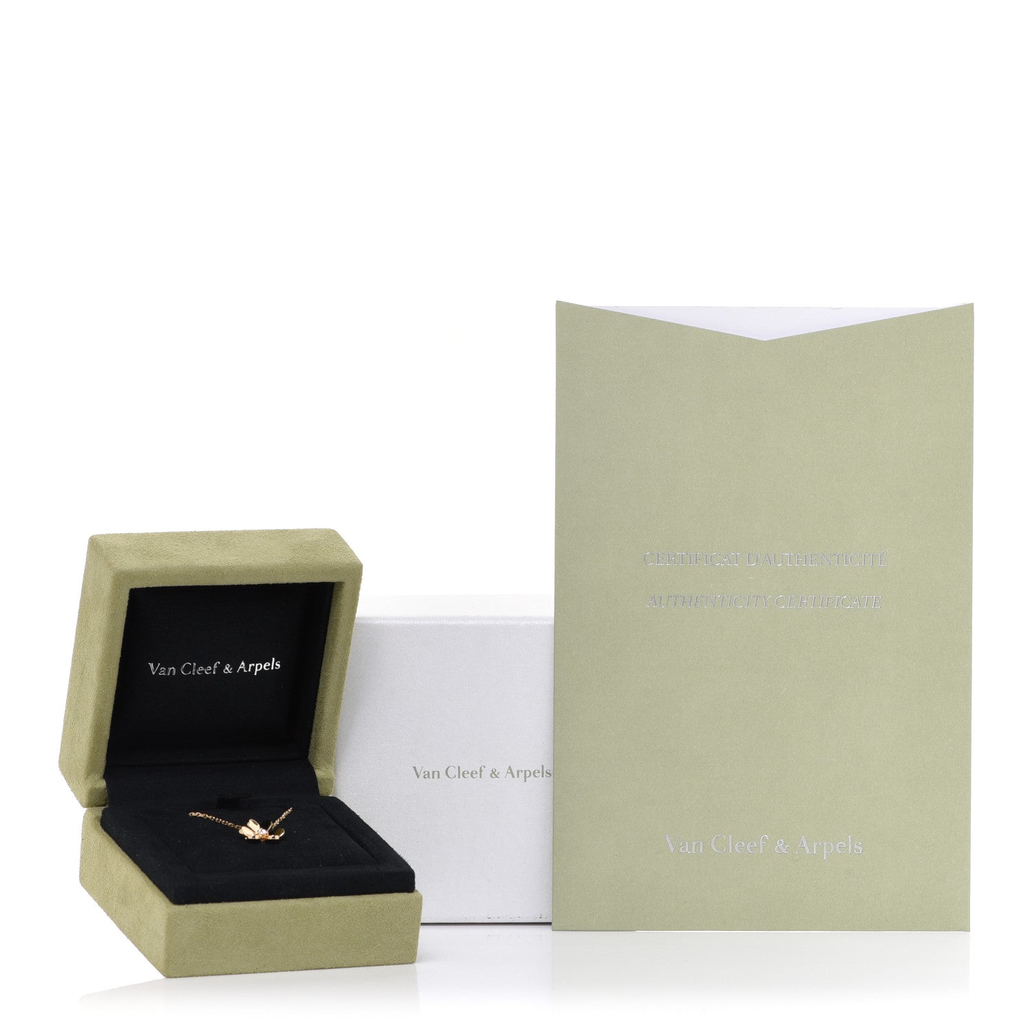Van Cleef & Arpels 18K Yellow Gold Diamond Mini Frivole Pendant Necklace 6 of 6