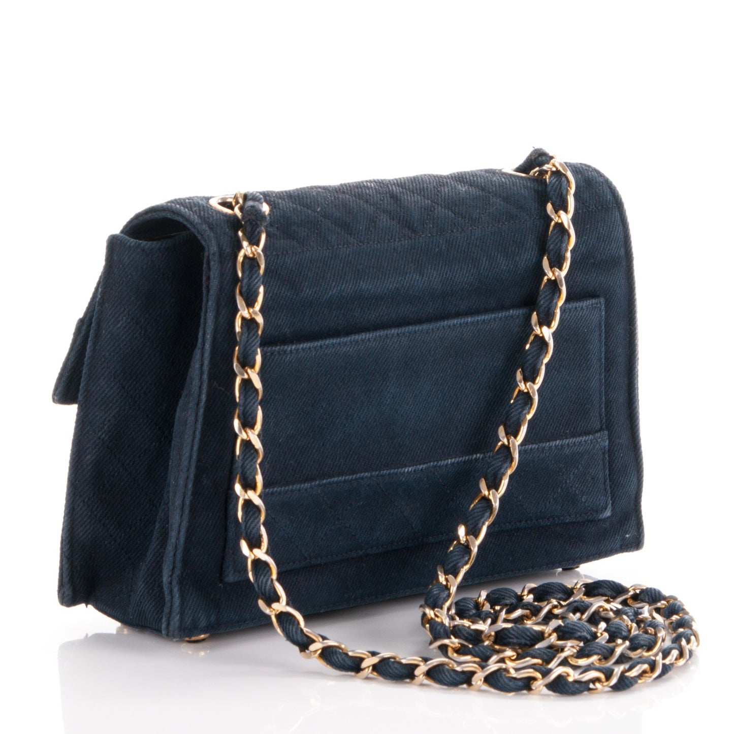 Denim Small Single Flap Blue
