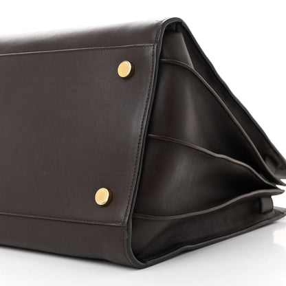 Saint Laurent Calfskin Large Sac De Jour Carryall Dark Brown 10 of 10