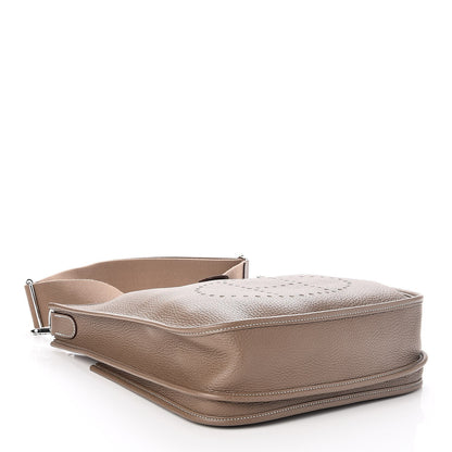 Hermes Taurillon Clemence Evelyne III PM Etoupe 4 of 7