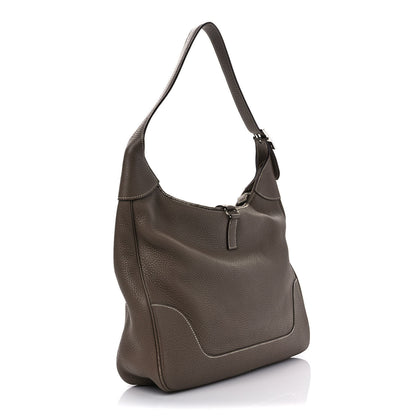 Hermes Taurillon Clemence Sac Trim II 35 Etoupe 3 of 10
