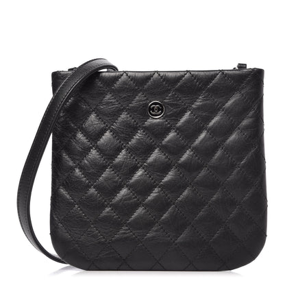 Chanel Aged Calfskin Quilted Crossbody Bag Black 1 of 10