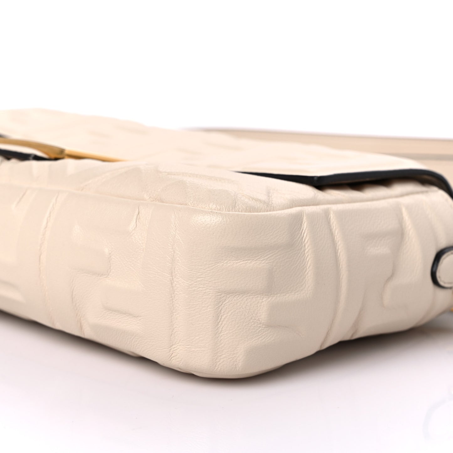 Nappa FF 1974 Embossed Baguette Camelia
