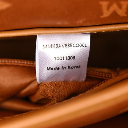 MCM Visetos Studded Small Stark Backpack Cognac 7 of 10