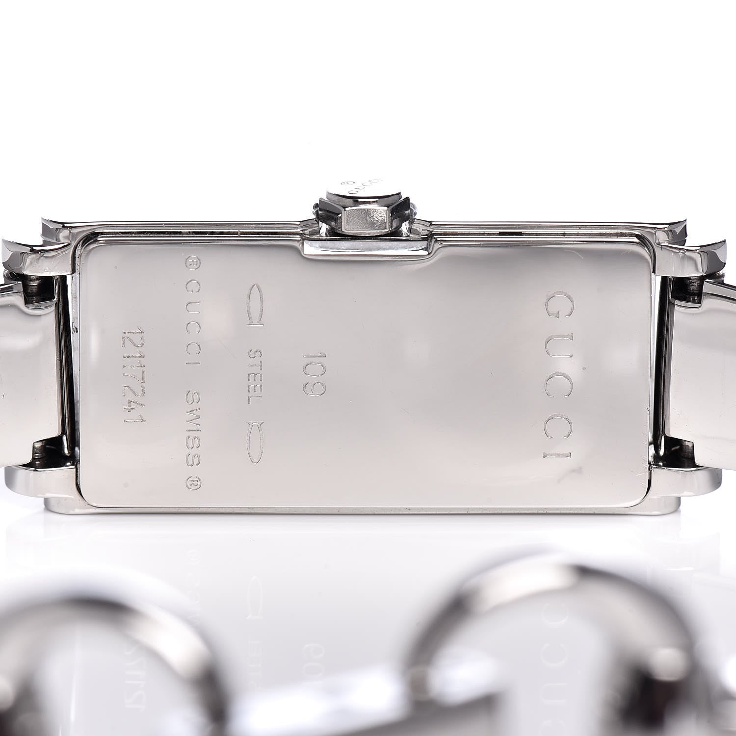 Gucci Stainless Steel 14mm 109 Horsebit Web Quartz Watch 5 of 7