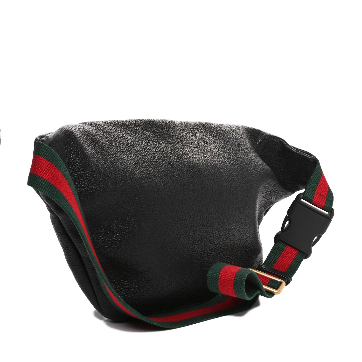Gucci Grained Calfskin Logo Belt Bag Black 3 of 10