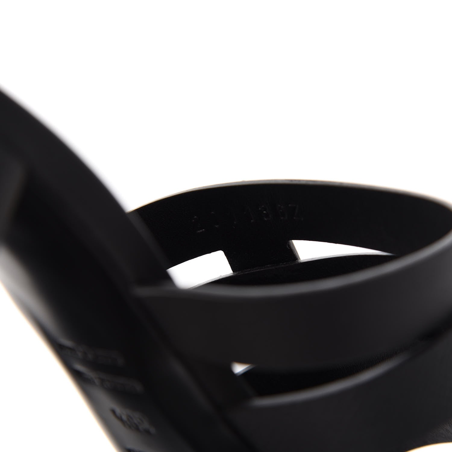Hermes Calfskin Epsom Amica Sandals 38.5 Black 8 of 9