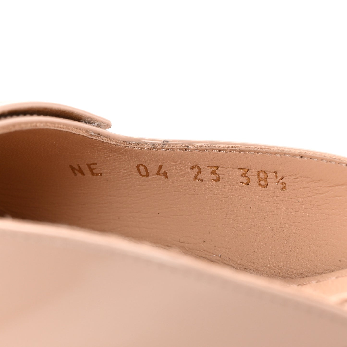 Patent Dior Day Slingback 35mm Pumps 38.5 Nude