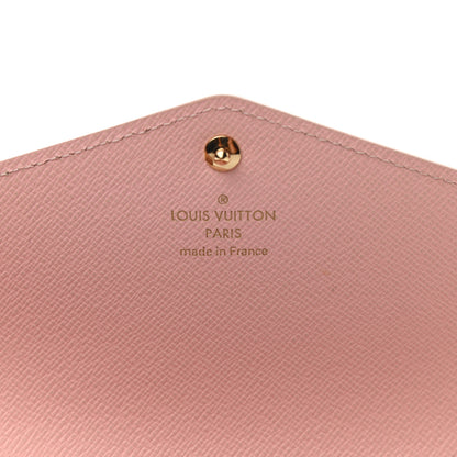 Louis Vuitton Damier Azur Sarah Wallet NM Rose Ballerine 6 of 7