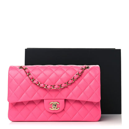 Chanel Caviar Quilted Medium Double Flap Pink 9 of 9