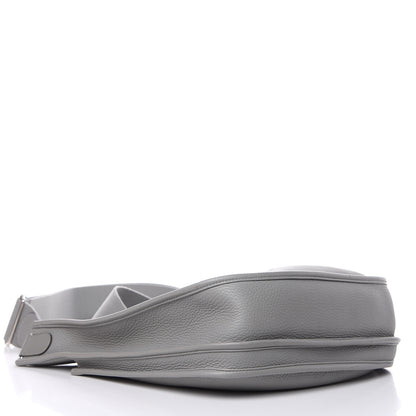 Hermes Taurillon Clemence Evelyne III PM Gris Mouette 4 of 17