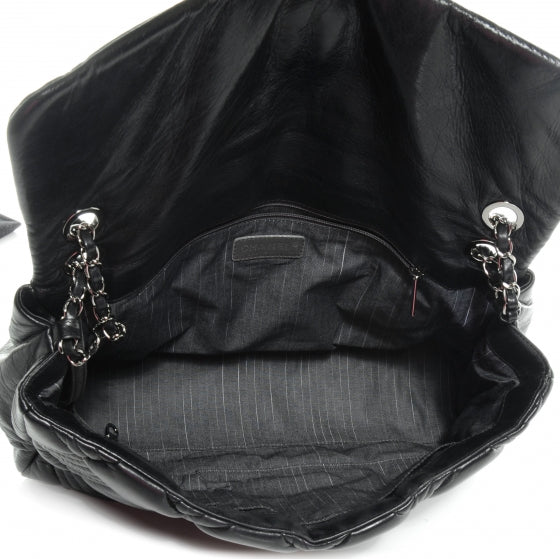 Chanel Lambskin In and Out XL Maxi Flap Black 5 of 8
