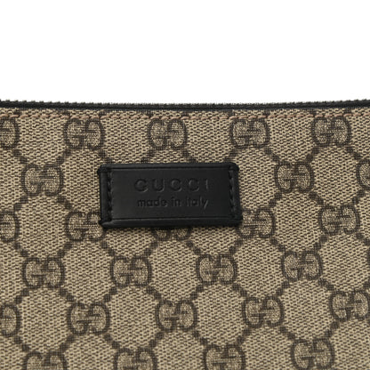 Gucci GG Supreme Monogram Mens Wristlet Black 10 of 11