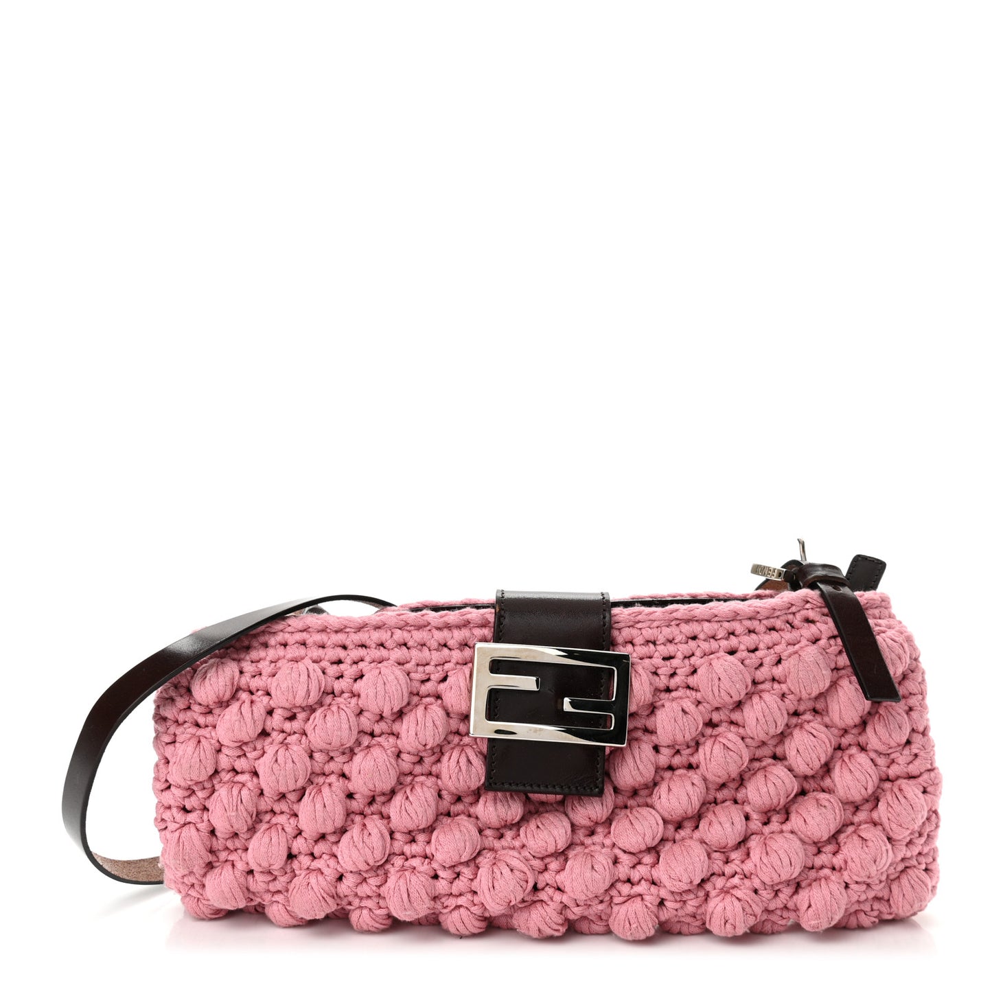 Woven Knit Mini Baguette Pink