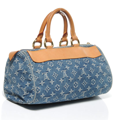 Louis Vuitton Monogram Denim Neo Speedy Blue 4 of 7