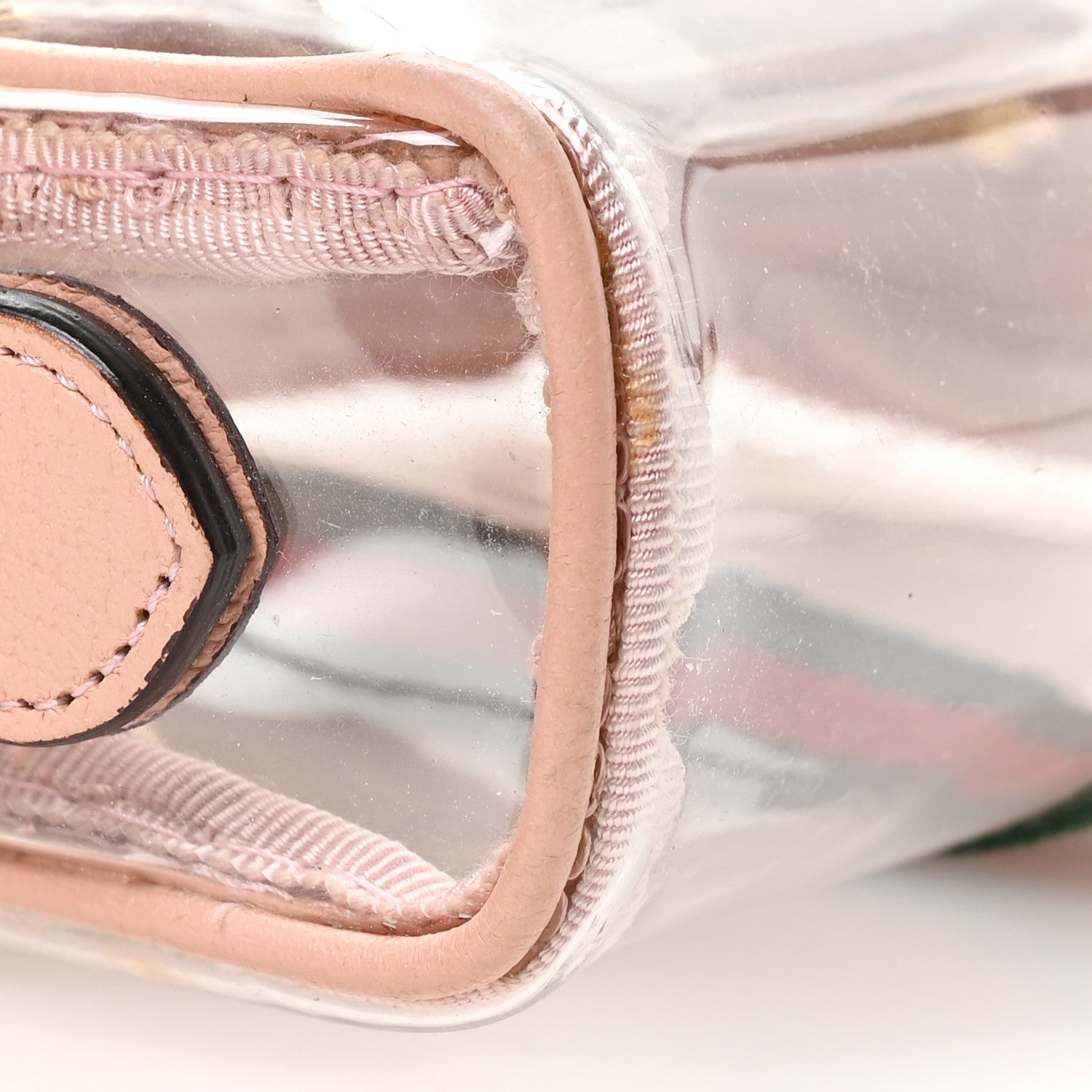 Gucci Vinyl Web Mini Ophidia Transparent Shoulder Bag Perfect Pink 9 of 10
