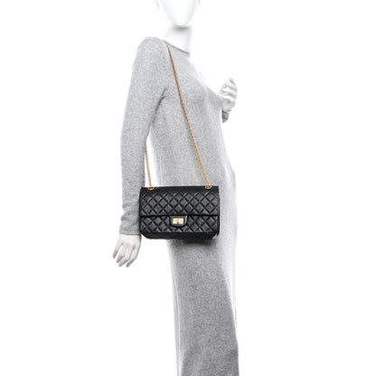 Chanel Aged Calfskin Quilted 2.55 Reissue 225 Flap Black 2 of 11