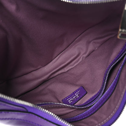 Versace Calfskin Small Repeat Zip Hobo Purple 5 of 8
