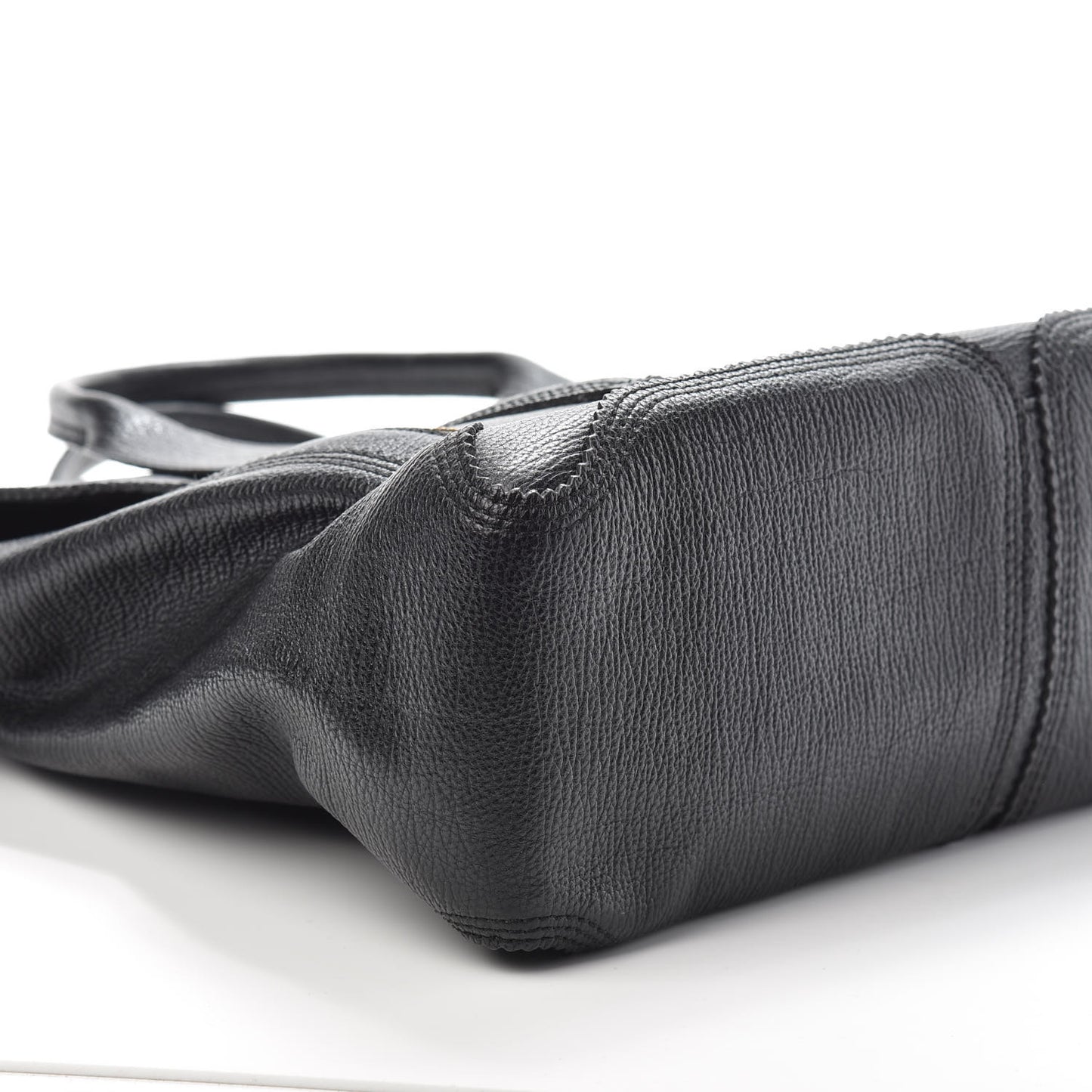 3.1 Textured Calfskin Large Pashli Satchel Black