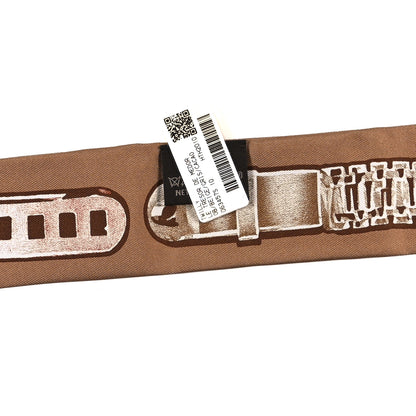 Hermes Silk Le Tresor De Medor Twilly Beige Gris Cacao Beige 3 of 3