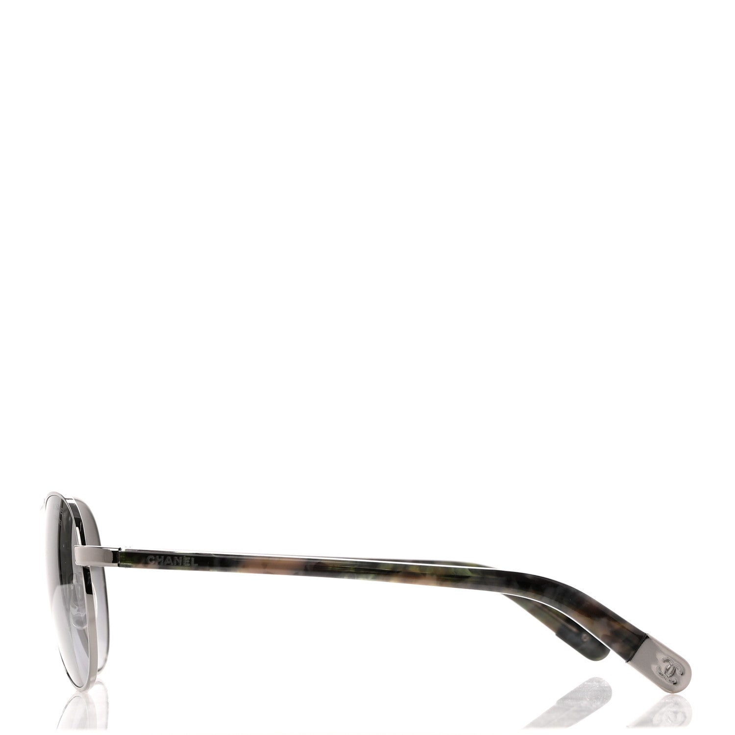 Chanel Metal Aviator CC Sunglasses 4201 Black 4 of 6