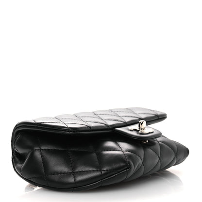 Chanel Calfskin Quilted CC Uniform Flap Belt Bag Black 4 of 12