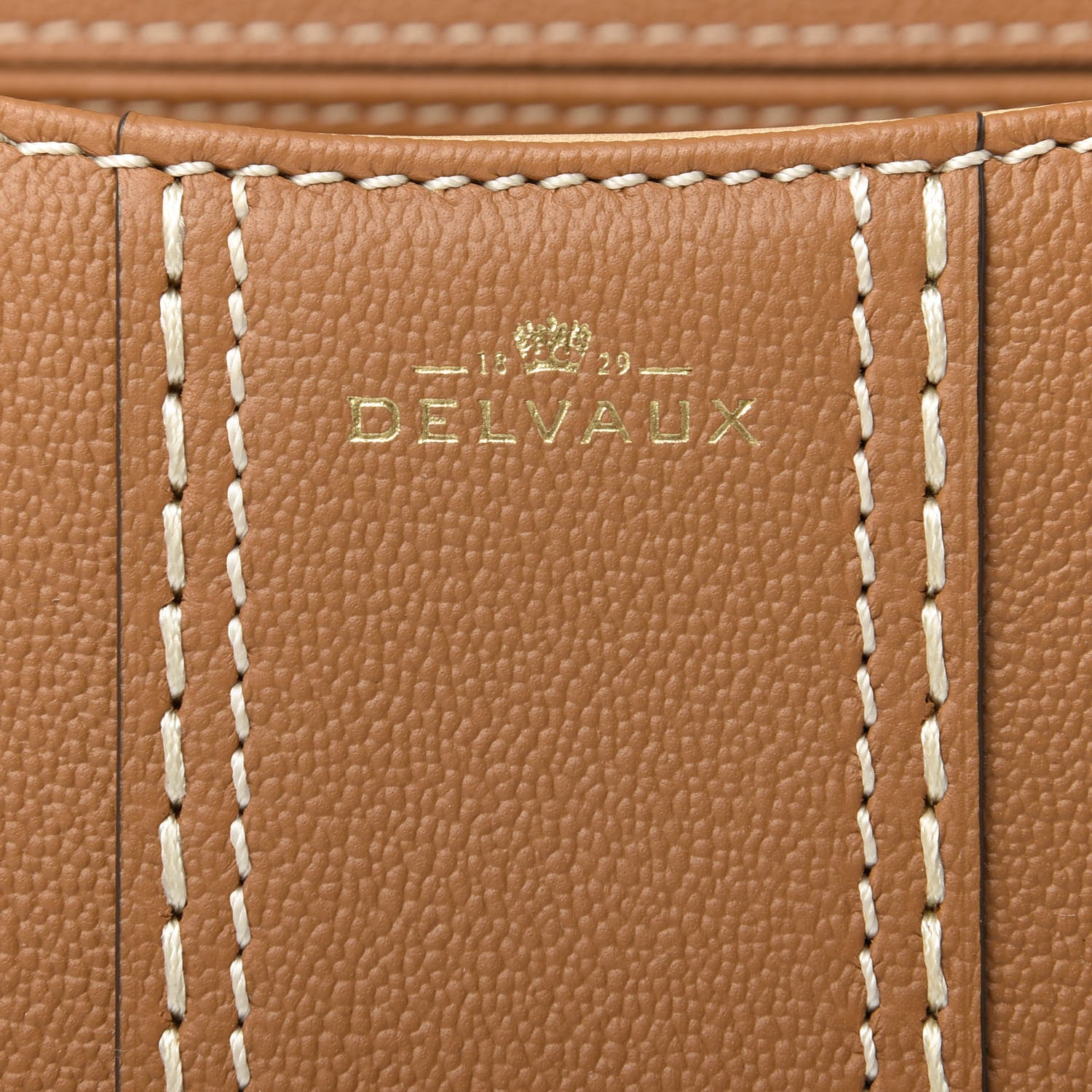 Delvaux Grained Rodeo Calfskin Surpique Mini Brillant Satchel Vegetal Ivory 9 of 10