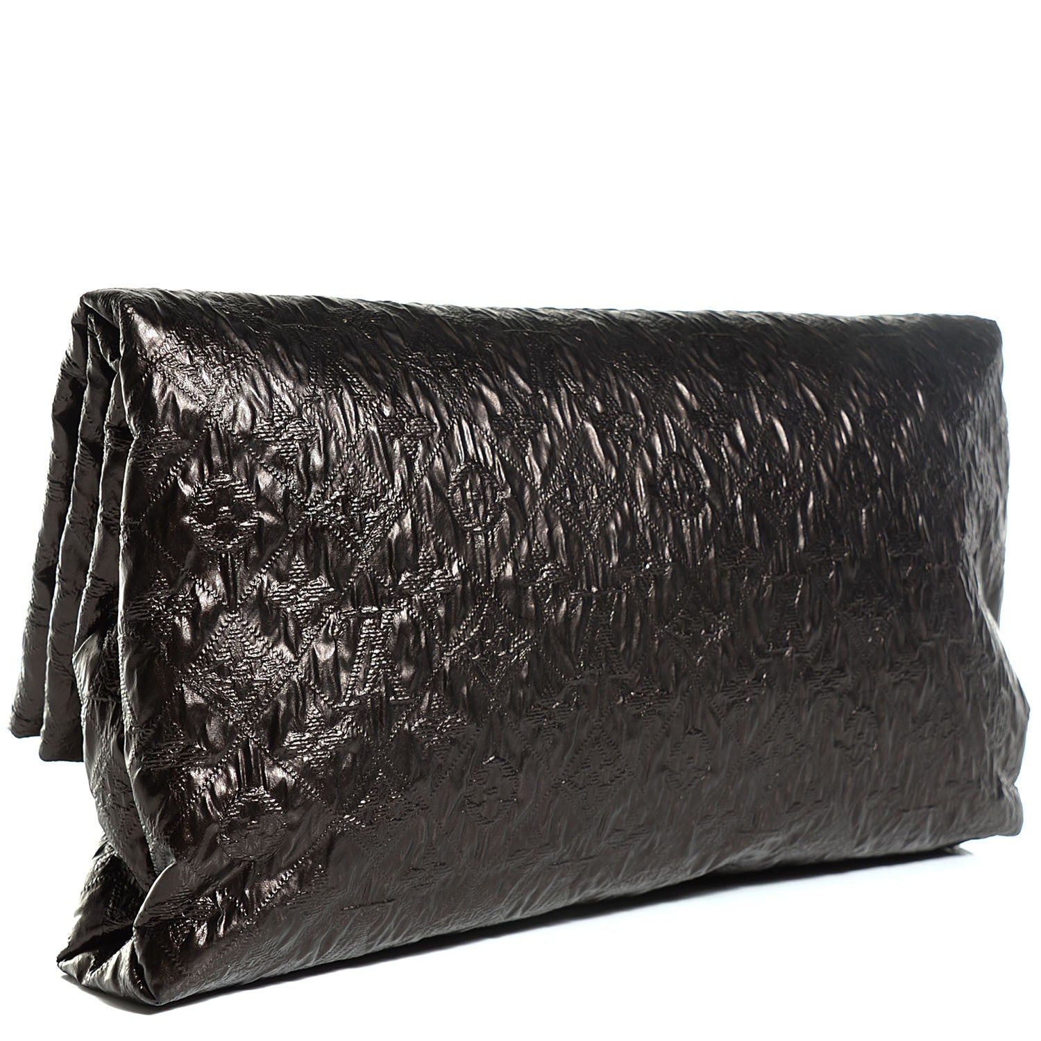 Louis Vuitton Jacquard Quilted Monogram Limelight Clutch PM Black 3 of 7